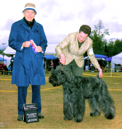 McKaela wins Best of Opposite from the classes June 2007 - Anchorage Kennel Club Shows, Judge Mr. Hartinger