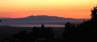 Mount Susitna at sunset